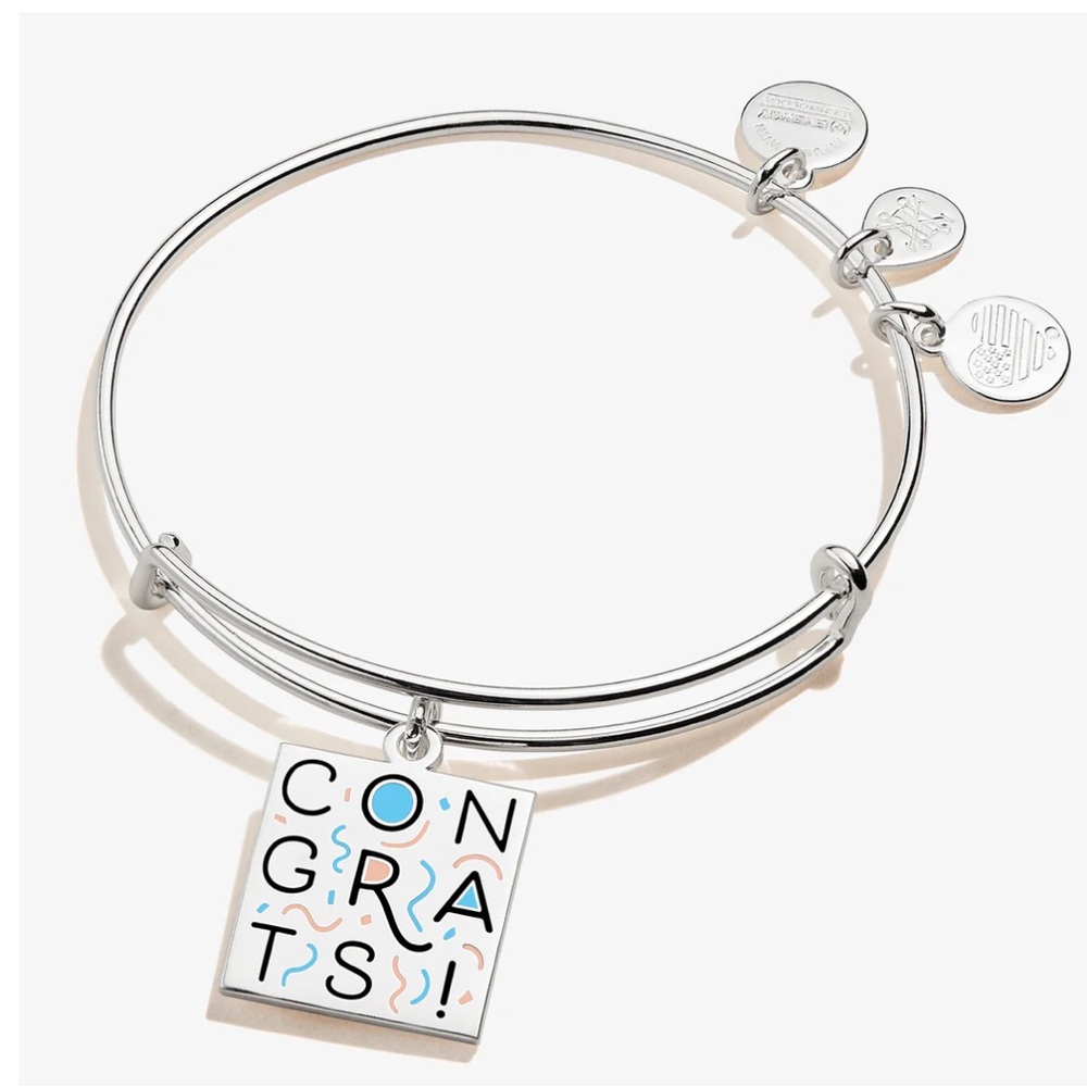 NWT Alex and Ani 'Congrats!' Charm Bangle
